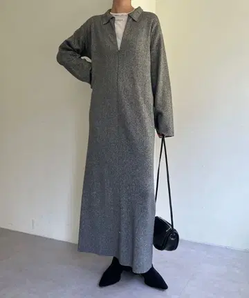 Omekashi 프론트 지퍼 니트 원피스 38