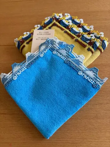 치카자와 레이스 손수건 2세트 후지산 계란 간장밥