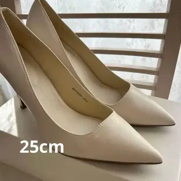 RANDA 화이트 스틸레토 하이힐 25cm