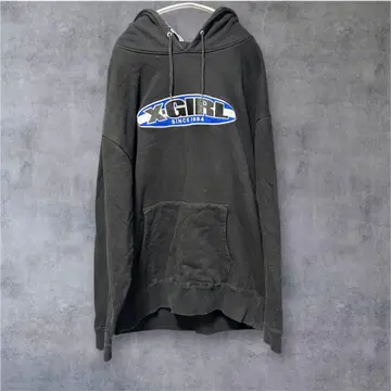 엑스걸 오벌 로고 와펜 후드티 맨투맨 후디