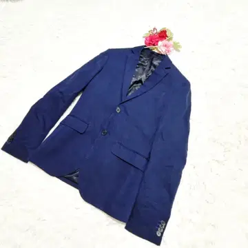 [ H&M ] H&M(us34) 테일러드 자켓 파랑 네이비