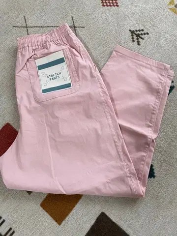 [ 사만사 모스모스 ] 마 혼방 스트레치 테이퍼드 팬츠 M 사이즈 핑크