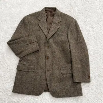 최고급 이탈리아제 헤링본 테일러드 자켓 2XL 빅 사이즈
