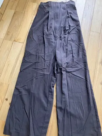 todayful 다크 브라운 베어 와이드 팬츠