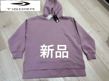 새상품 TIGORA 퍼플 스트레치 종이상자 후디 M 사이즈