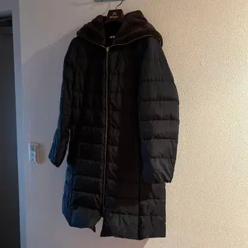 그레디 브릴리언트 후드 부착 롱 다운 자켓