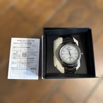 CITIZEN E11-300-V60 실버 손목시계