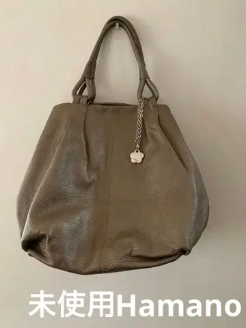미사용  HAMANO 앙상블 토트백 소가죽 브론즈