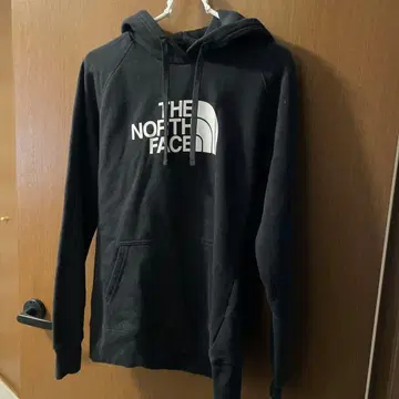 THE NORTH FACE 블랙 후드 부착 후드티 S