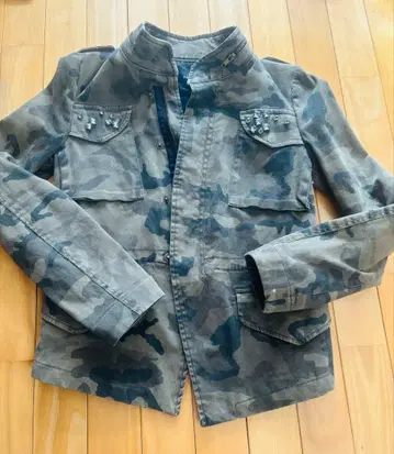 ZARA 카모 패턴 밀리터리 자켓 M