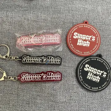 싱어즈 하이 키링 묶음 판매 세트 빨간색 블랙 블랙 핑크