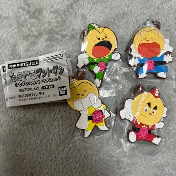 타코야키 망토맨 캡슐 러버 마스코트 4종 세트