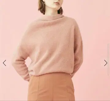 Ballisey 핑크 하이넥 니트 긴팔