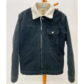 랭글러 Wrangler 보아 자켓 블랙 코듀로이 M