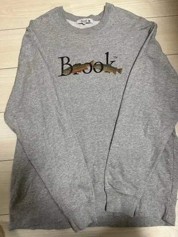 브룩 물고기 프린트 트레이닝복 L 그레이