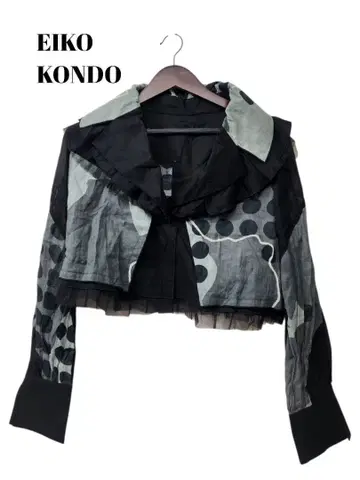 1111665 EIKOKONDO 도트 메쉬 자켓