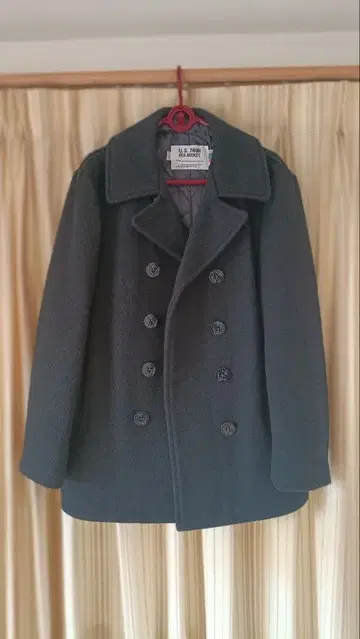 SCHOTT U.S. 740N Pea Jacket 사이즈 38 블랙