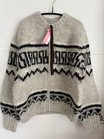 THIRD MAGAZINE 카우친 지퍼 가디건