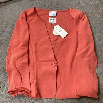 미사용 아르마니 꼴레지오니 자켓 살몬 핑크 프릴 44