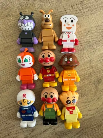 호빵맨 호빵맨과 친구들 블록 인형 세트