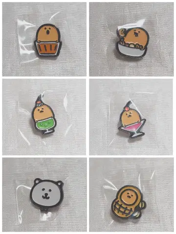 찻집 농담곰 카페 트레이딩 핀즈 6종