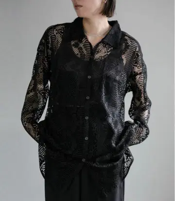 select moca 컷 레이스 루즈 셔츠