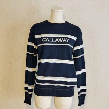 CALLAWAY 캘러웨이 니트 스웨터 보더 골프웨어 M