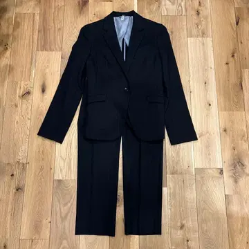 SUIT SELECT 블랙 비즈니스 정장 앵클 기장