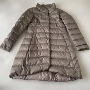 Herno 방수 다운 자켓 그레이 베이지 롱 기장