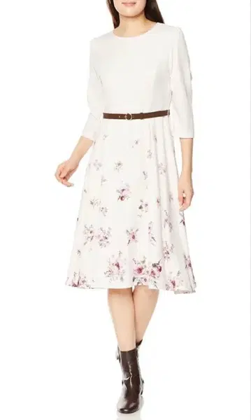 레스 빠세 핑크 꽃무늬 원피스