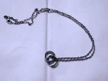 더블 링 라이온 하트 목걸이