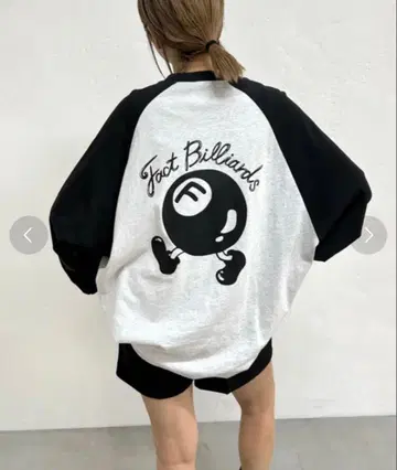 WHO'S WHO gallery 당구 래글런 긴팔 티셔츠