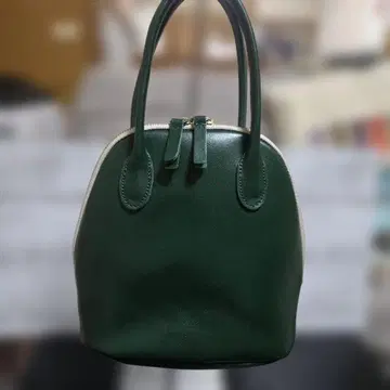 TIDEWAY(MOSS) 그린 가죽 핸드백