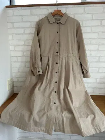 사만사 모스모스 sm2 베이지 롱 코트