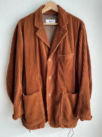 브라운 코튼 테일러드 자켓 M