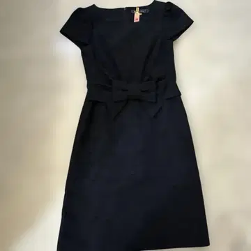 M's GRACY 다크 네이비 리본 포함 반팔 원피스