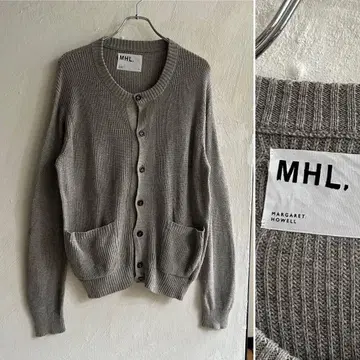 새상품급 MHL. 린넨울 크루넥 가디건 마가렛호웰