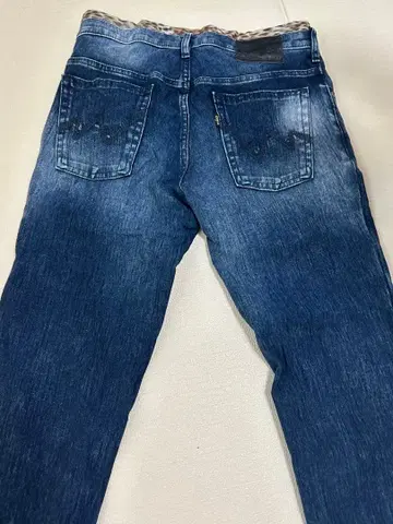 다크 블루 스트레이트 레그 데님