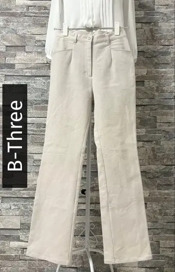 B-Three 비쓰리 베이직 부츠컷 팬츠 30 S 베이지 계열
