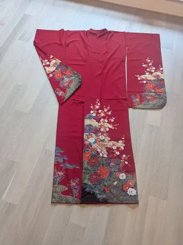 [ 길운의 물건 ] 이마미야 에비스 복녀상 상품 기모노 빨간색