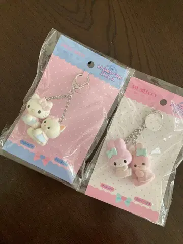 미사용 새상품 레트로 봉제 인형 컬렉션 산리오 키링