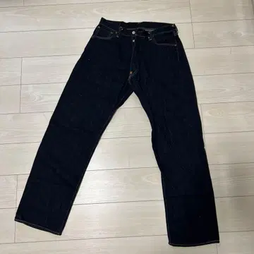 새상품급 EVISU 에비수 빅카모메 화이트 카이 34 x 35 데님 팬츠