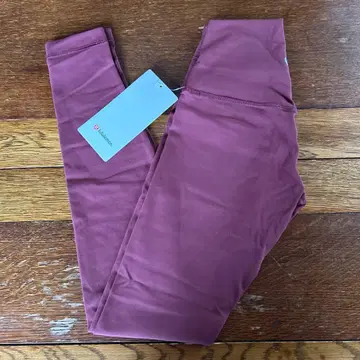 미사용 룰루레몬 Align 하이라이즈 팬츠 레깅스 28인치 팥색