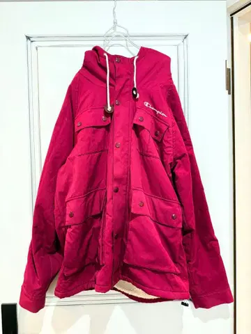 챔피온 핑크 아우터 O 사이즈 XL LL 보아 마운틴 후드티