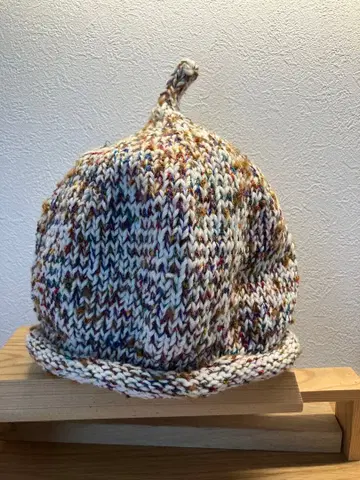 18 뭔가 귀여운 뾰족 모자 약 56cm~ 오리지널 핸드메이드