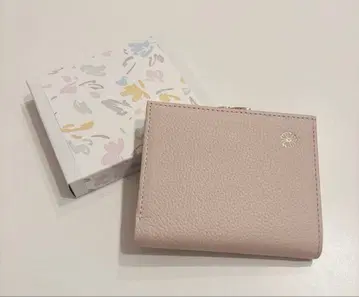 황궁 한정판 가마구치 지갑 동어원 본환 매장 구매품 천연 가죽 페일 핑크