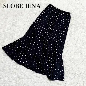 24AW Web 한정 컬러 슬로브 이에나 피치 새틴 머메이드 스커트