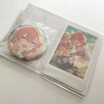 니지산지 생일 굿즈 캔뱃지 폴라로이드풍 카드 시시도 아카리 2024