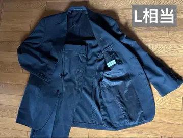 남성용 수트 상하의 세트 다크 그레이 심플 L 상당