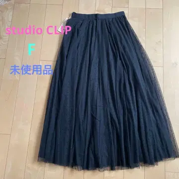 studio CLIP 도트 샤샤 스커트